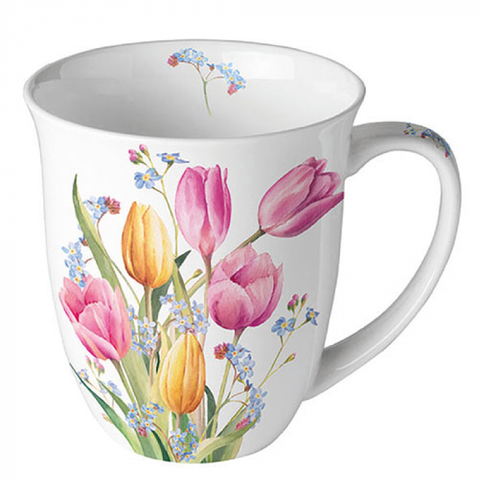 Mug 0.4L Bouquet de tulipes