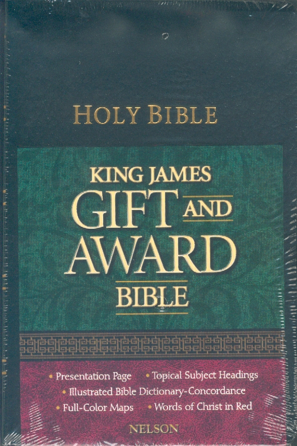 "Bible en anglais, rouge, rigide KJV"